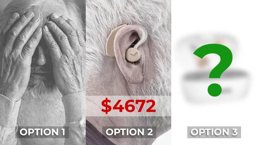The three options for treating mild to moderate hearing loss